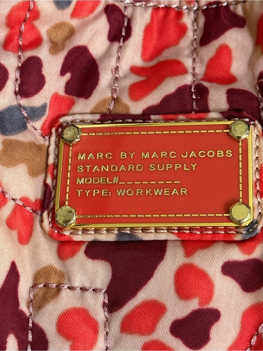 Marc Jacob’s Quilted Nylon Pink Leopards Print Tote Bag - Picture 12 of 14